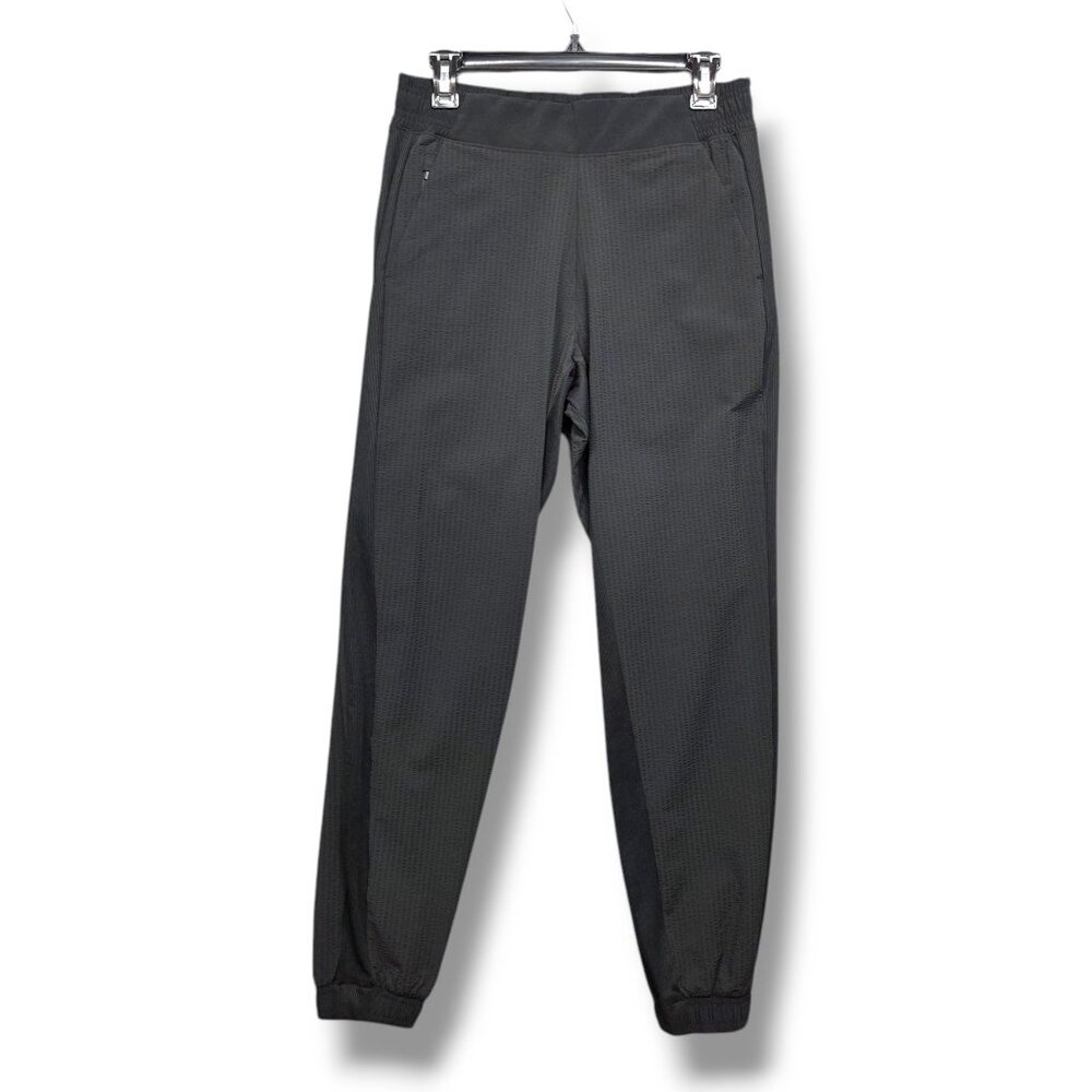 Athleta Textured‎ Brooklyn Jogger Womens 4 Black Lightweight Pockets